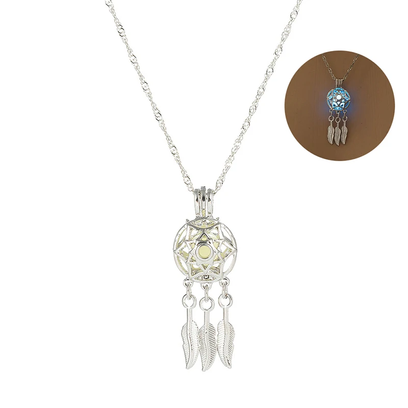 Новое светящееся ожерелье Ловец снов кулон День рождения Valentime подарки для