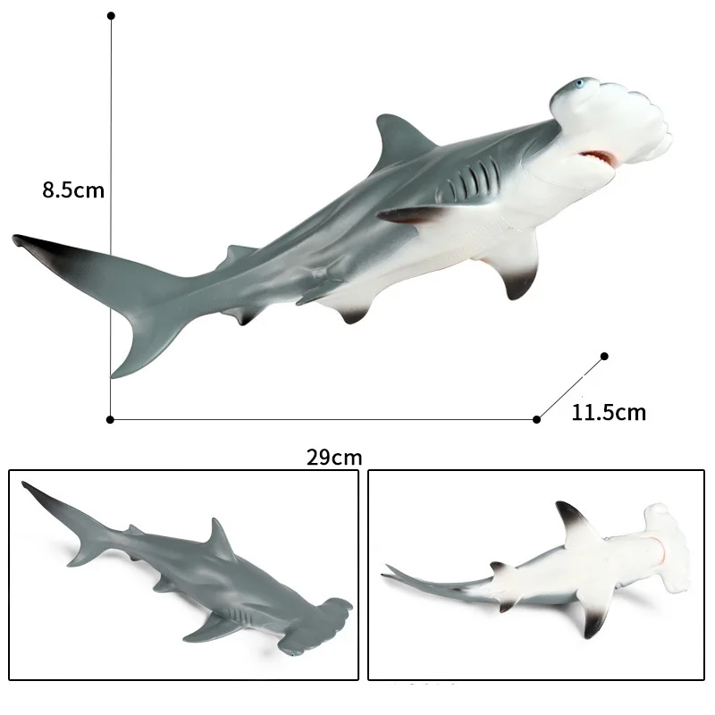 Модель игрушечной акулы Megalodon для мальчиков Классическая Морская жизнь