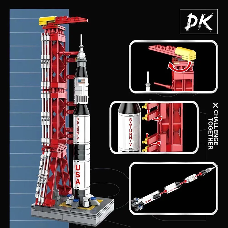 

Toys Lepinblocks Carrier Rocket Compatible 21309 Launch Umbilical Tower Building Blocks Bricks Christmas Birthday Gifts 7022