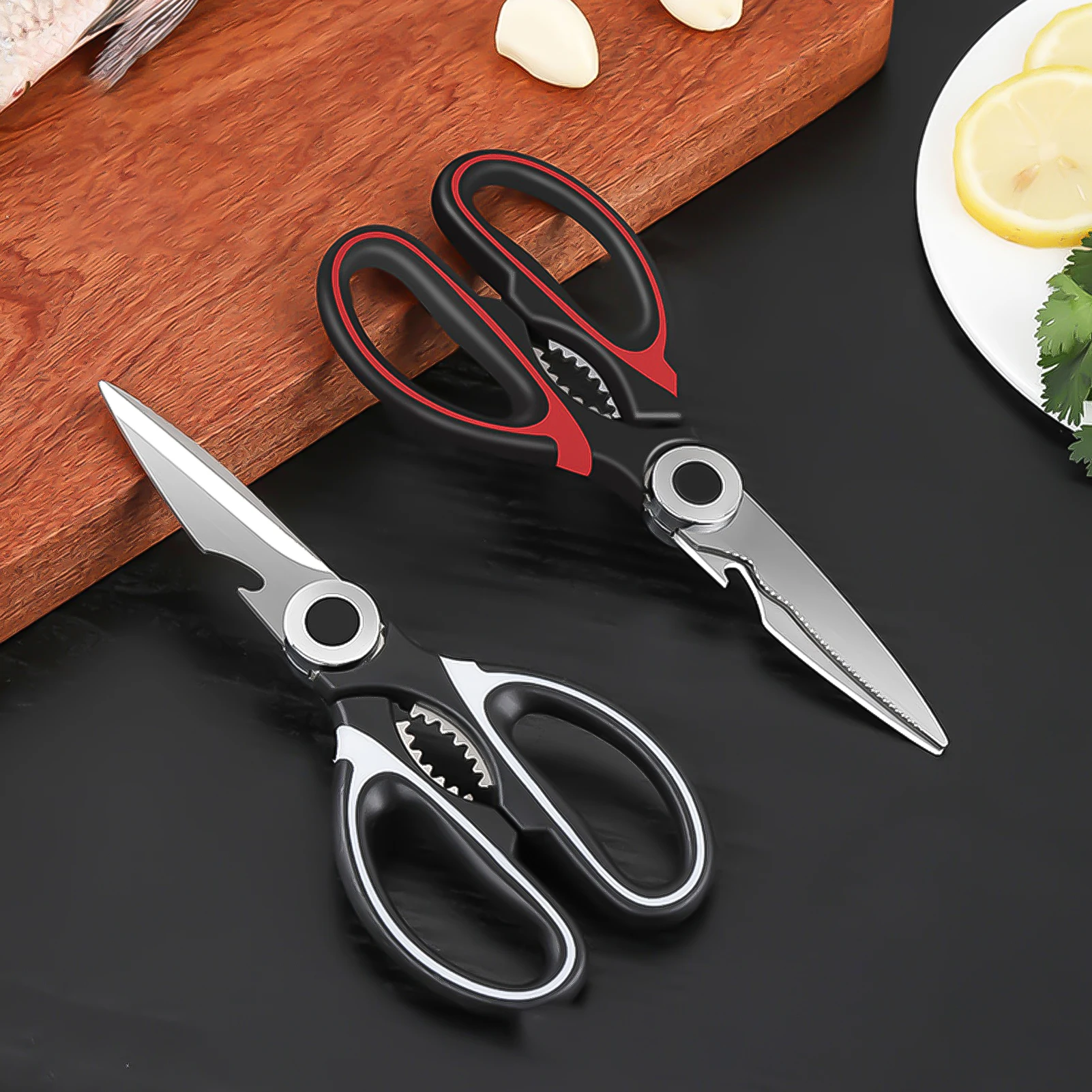 

Kitchen Chicken Scissors Multifunctional Stainless Steel Poultry Fish Tool Shears For Meat Barbecue Cutting Supplies Bone Opener