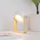 Выдвижная складная Светодиодная настольная лампа, прикроватный светильник для чтения с USB-зарядкой и деревянной ручкой, портативный ночник, носветильник щение