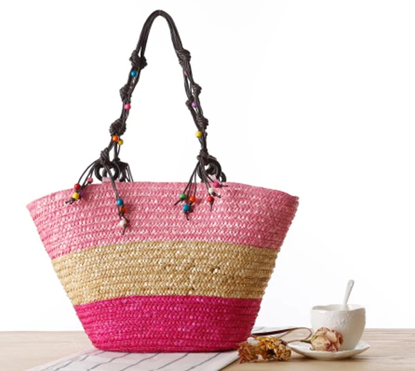 Мода ручной Плетеная соломенная сумка Лето Морская звезда ротанга пляжные сумки