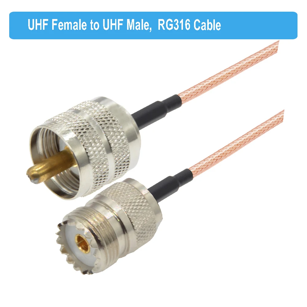 Коаксиальная удлинительная антенна UHF разъем SO239 RG316 радиочастотная удлинитель
