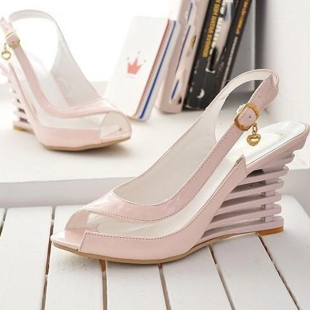 

2019 Women Sandals Fashion Peep Toe Platform Sandals Women Summer Shoes Casual Female Wedges Sandals Women Shoes