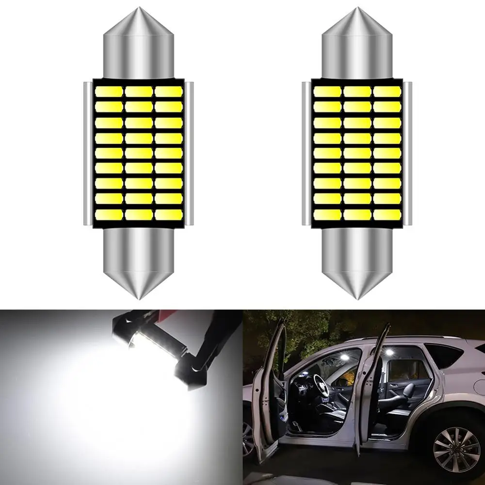 Светодиодные лампы CANBUS C5W для BMW E39 E36 E46 E90 E60 E30 E53 E70 2 шт. 31 мм 36 39 41 мм|Сигнальная