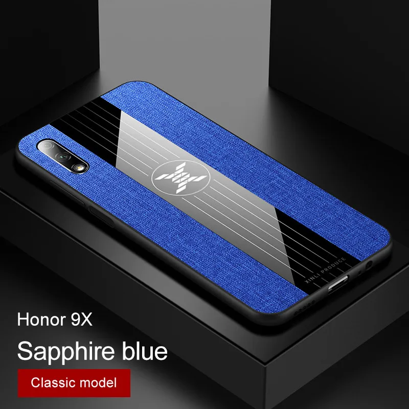 Роскошное кожаное кольцо Броня Чехол-держатель для huawei Honor 9X6X8X20 P20 P30 Pro P Smart Plus Z Nova 3i 3 mate 10 Lite Y7 Y9 - Цвет: Blue