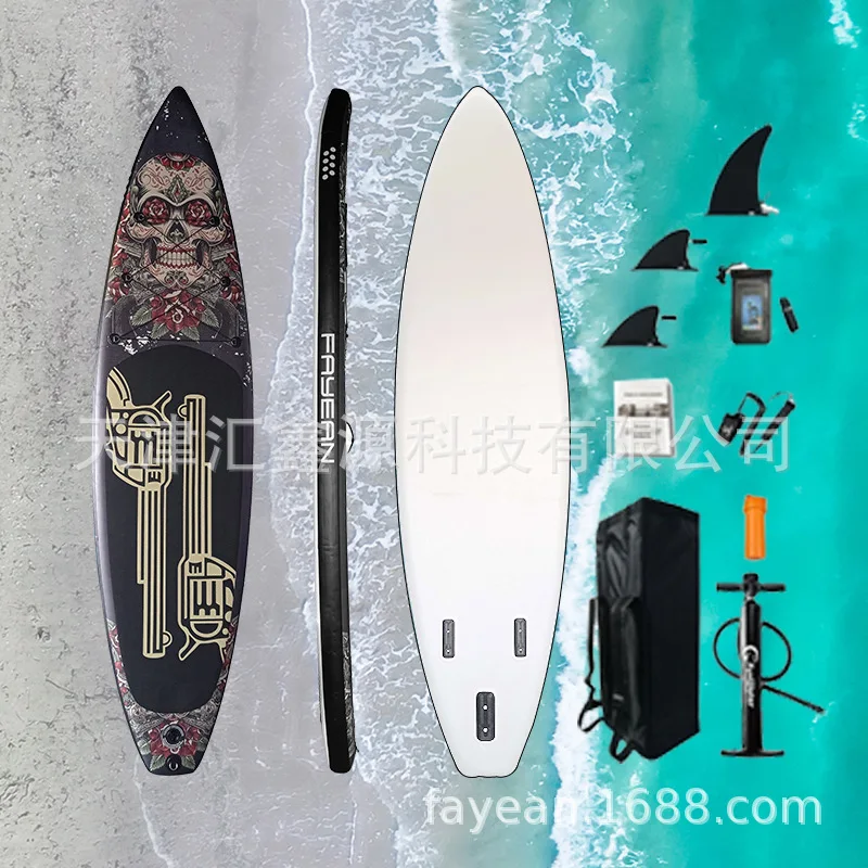 

Paddle Board Water Ski Inflatable Surfboard Kickboard SUP Racing Surf Paddle Board