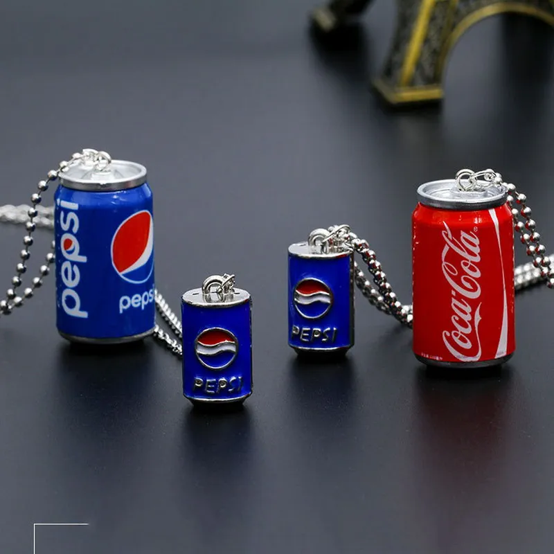 

Rainbery Mini Coke Drink Bottle Acrylic Resin Charms Pendants Necklace For Women Girls Men JN1339