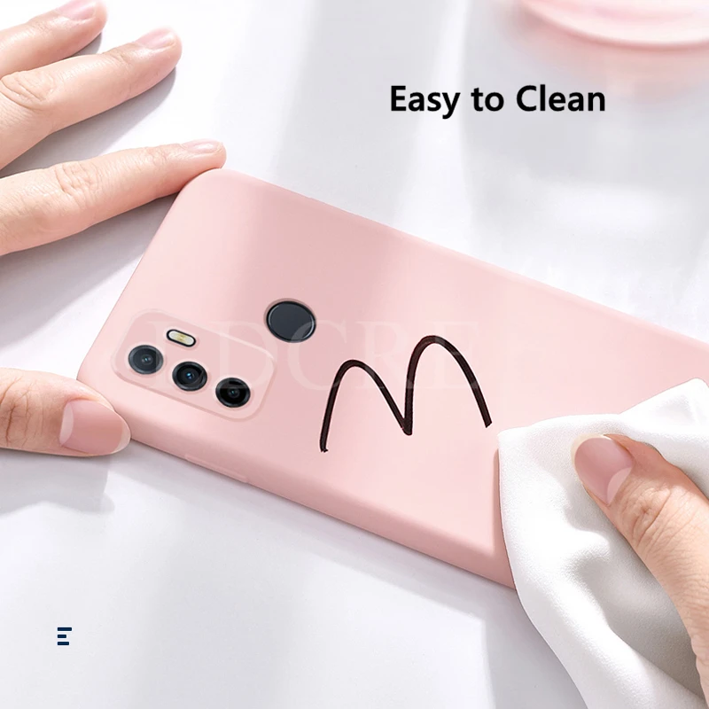 for oppo a53 case liquid rubber silicone shockproof case for oppo a74 4g 5g a94 4g 5g cover for reno4 reno5 reno5 lite reno6 free global shipping