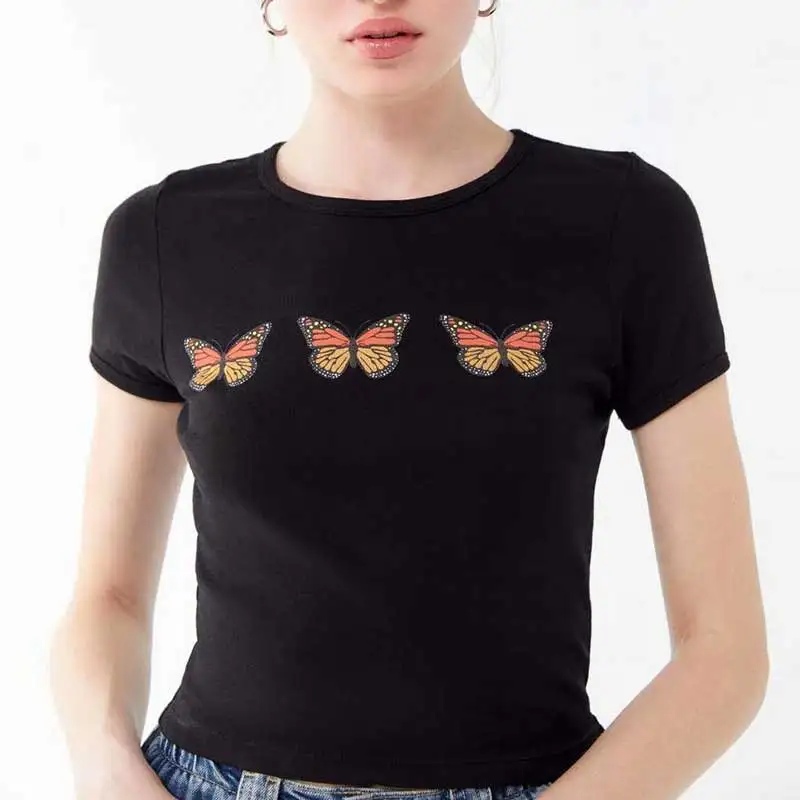 Богемный вдохновленный черный Графический Тройник для женщин действительно Madly