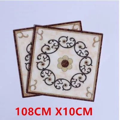 10CM X 10CM 20 шт., европейская самоклеящаяся напольная мозаичная плитка, стикер s, водонепроницаемая Керамическая Настенная Наклейка, обои для домашнего декора, строительный инструмент - Цвет: 10CM X 10CM