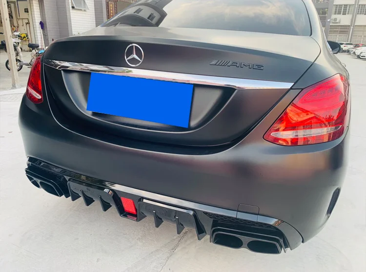 

Suitable for Benz W205 C-class C200 260l C63 Modified Carbon Fiber Small Surround Babos Rear Lip and Tail Throat