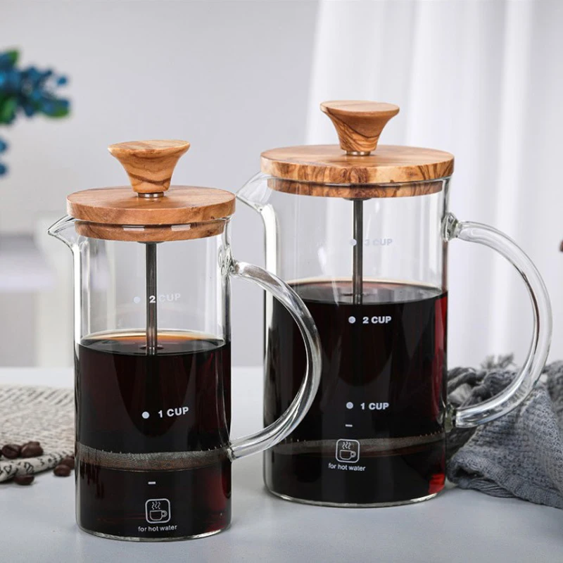 

Кофейник под давлением во французском стиле, набор ручной пивоварни, домашний пивоваренный кофейный фильтр с пузырьковым молоком, чайный набор, кофейный фильтр, чашка