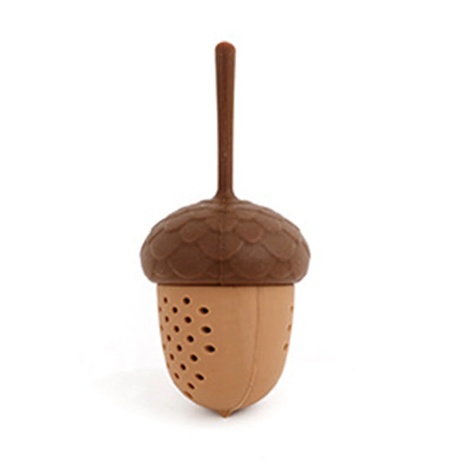 

Tea Infuser Strainer Silicone Filter Pine Cones Shape Handle Diffuser Non-toxics He