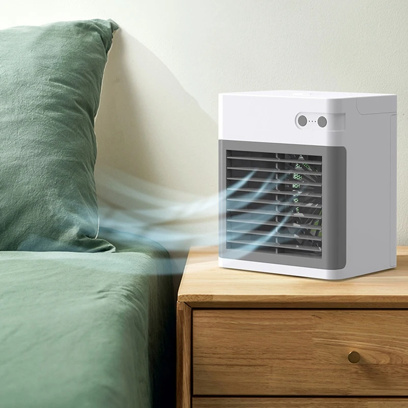 Air Cooler Three-Speed Adjustable Quiet Large Volume Humidification Spray Cooling Fan For Desktop Or Room | Бытовая техника
