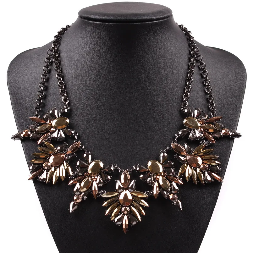 Новые модные дизайнерские осенние вечерние кулон ювелирные изделия из цветных