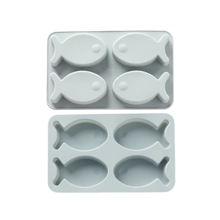 

Fish Shape Silicone Chocolate Mold Non-stick Silicone cake mold Candy Ice Cube soap Maker BakingTool