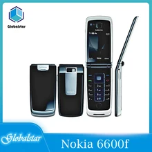 Nokia 6600F refurbished original phone Nokia 6600 Fold  Fm radio cell phone Black color in Stock refurbished