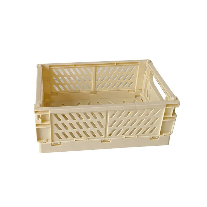 1 PC Collapsible Crate Plastic Folding Storage Box Basket Utility Cosmetic Container Desktop Holder Home Use Multifunctional | Дом и сад