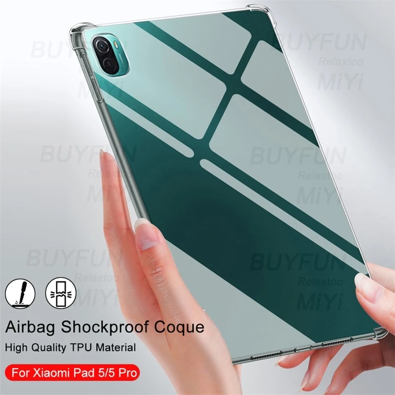 

Transparent Four-corner Airbag Anti-Fall Protect Shell Cover For Xiaomi MiPad5 Mi Pad5 Pad 5 Pro 5Pro Case Shockproof Funda 11''