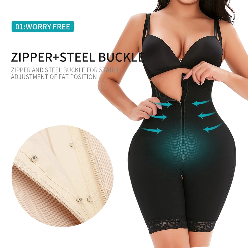 

Бесшовное Корректирующее белье, боди с открытой спиной, Body Shaper Для женщин стройнящее белье Управление слипы платье корсет с функцией тренаж...
