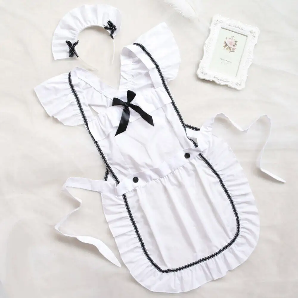 

Kenmont Sexy lingerie Women's Transparent Uniform Temptation Cute Maid Bodysuit Babydoll