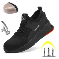 mens steel toe cap anti puncture breathable lightweight sports shoes indestructible mens safety work shoes