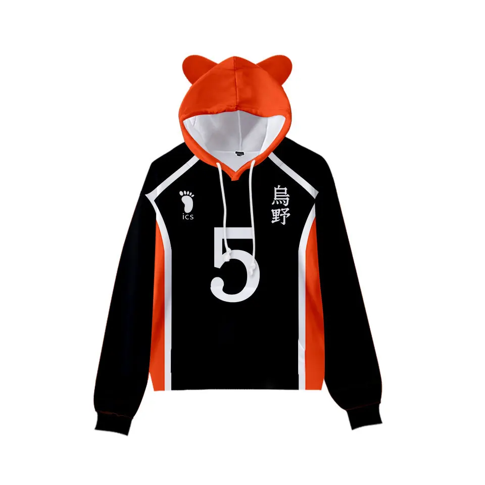 

3D Print Haikyuu Karasuno Harajuku Anime Hoodies Men/Women Casual Cosplay Unisex Sweatshirts Streetwear Clothes Oversized Tops