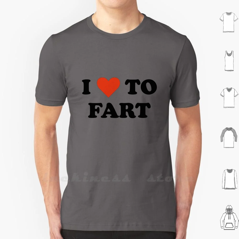 Футболка из хлопка с надписью I Love To Fart для мужчин и женщин 6Xl | Мужская одежда