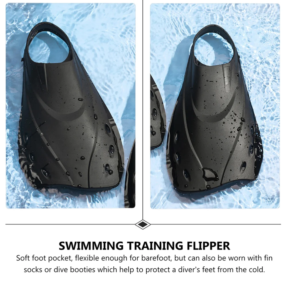 

1 Pair Adjustable Short Swim Fins Snorkeling Swimming Flippers for Men