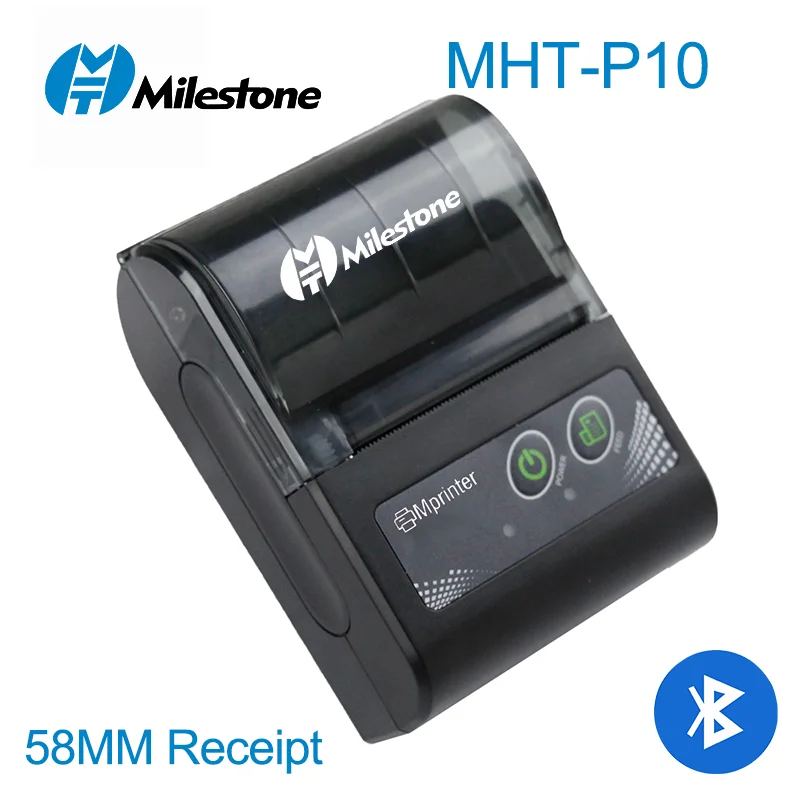 Milestone Mini небольшой портативный передвижной Карманный Bluetooth термопринтер