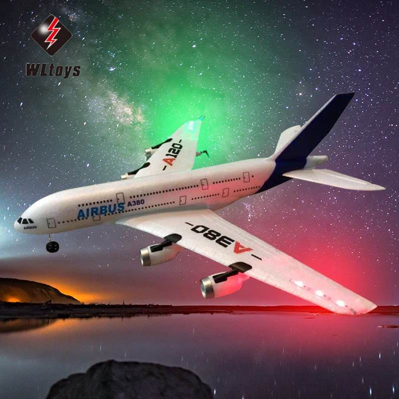 WLtoys Аэробус A380 самолет игрушки 2 4G 3Ch RC с неподвижным крылом открытый игрушка Drone