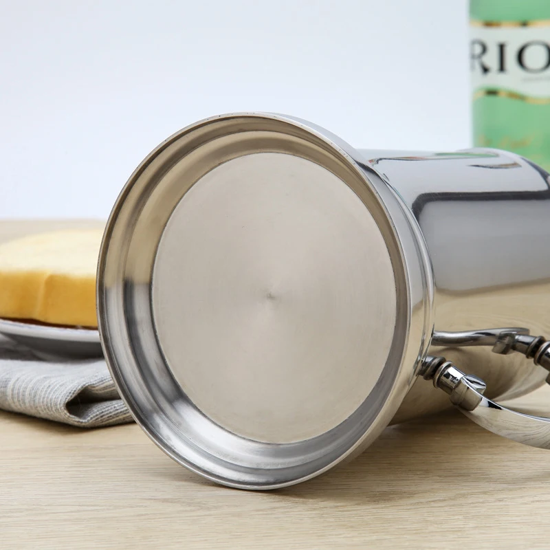 450/560 мл Серебряные Кружки из нержавеющей стали кофейная пивная чашка кружка для