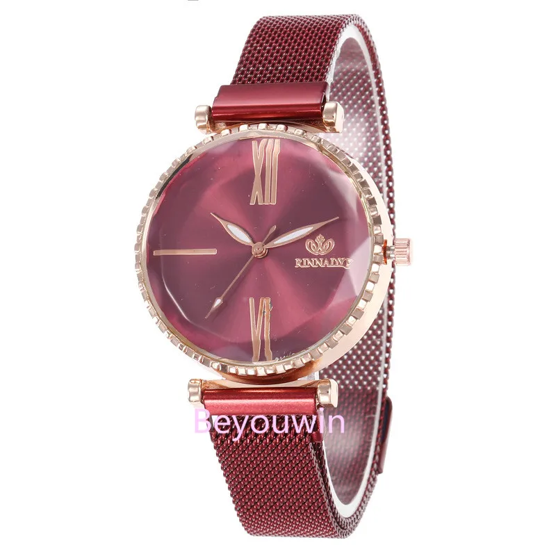 100 шт/лот Модные женские сетчатые часы обертывание повседневные кварцевые