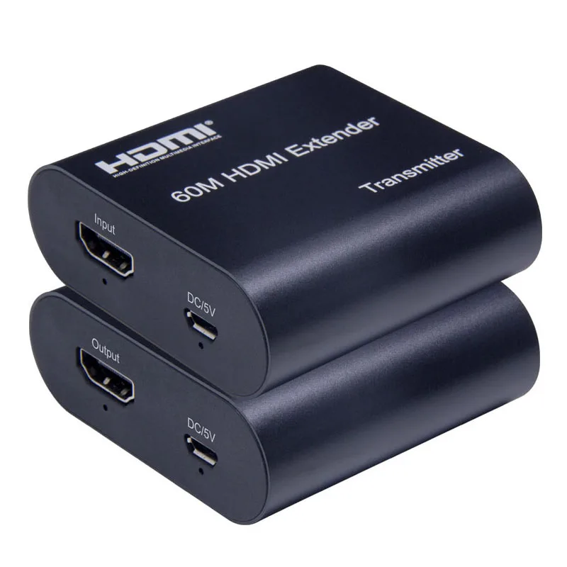 

RJ45 HDMI Extender Cat5 Cat6e 60M 50m 30m HDMI Extendsion Video Converter By Cat6/5e Ethernet Cable for PS4 PC Laptop To TV HDTV