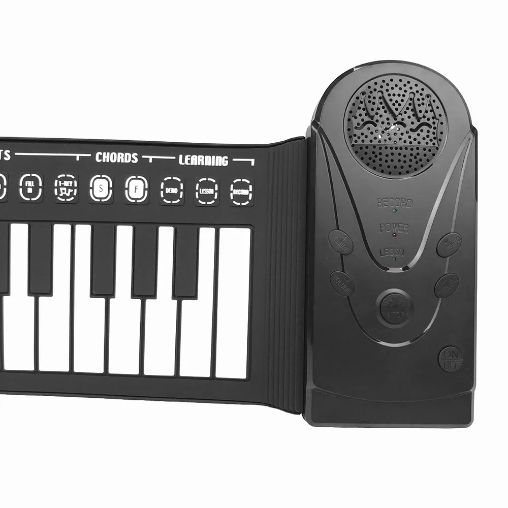 Складное переносное рулонное фортепиано с 49/61 клавишами и встроенным