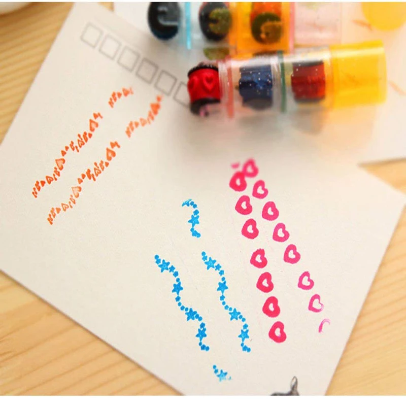 1 шт. набор ручек с комбинированной печатью роликовые ручки для детей ручная