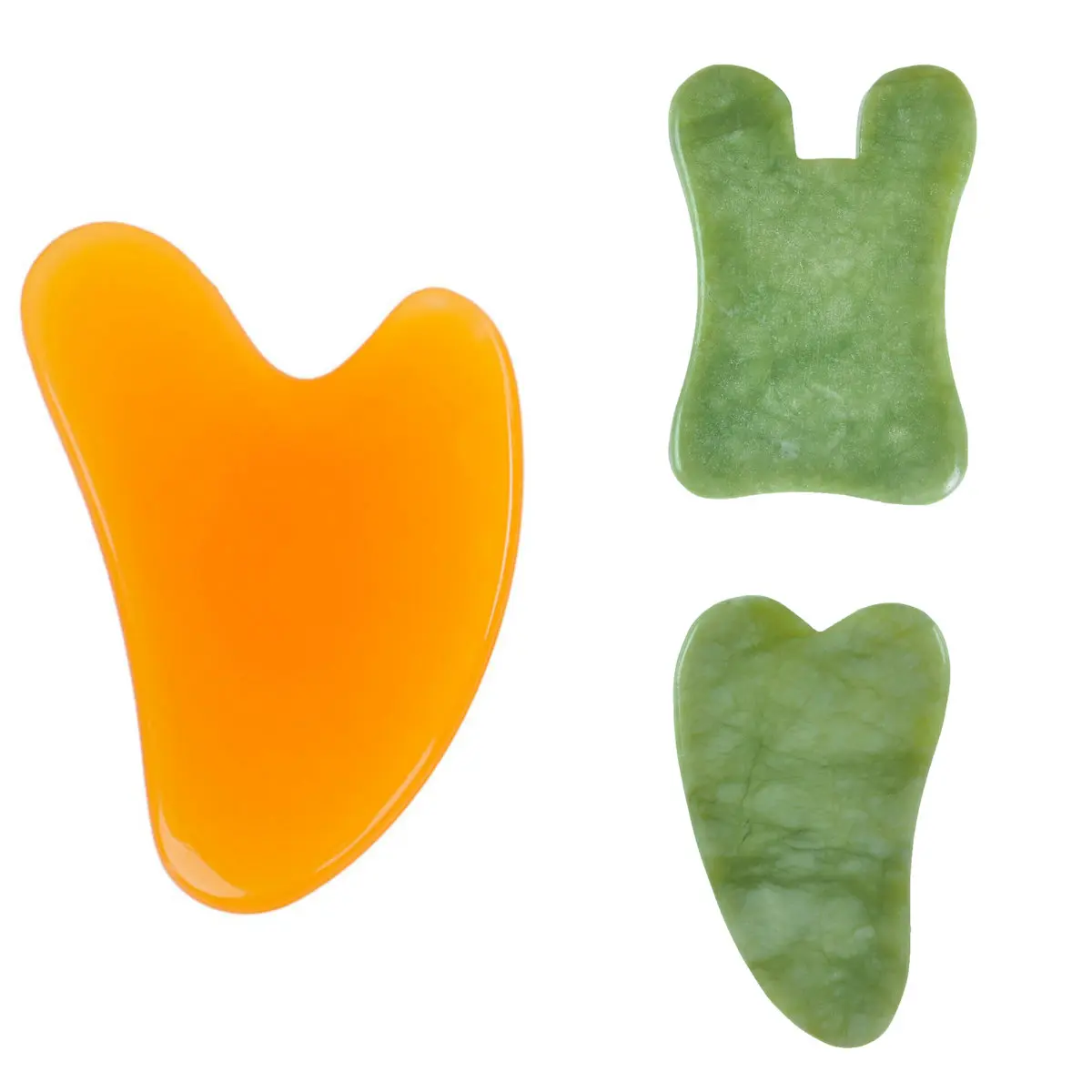 Массажер для лица из натурального нефрита доска акупунктурного Массажа Гуаша