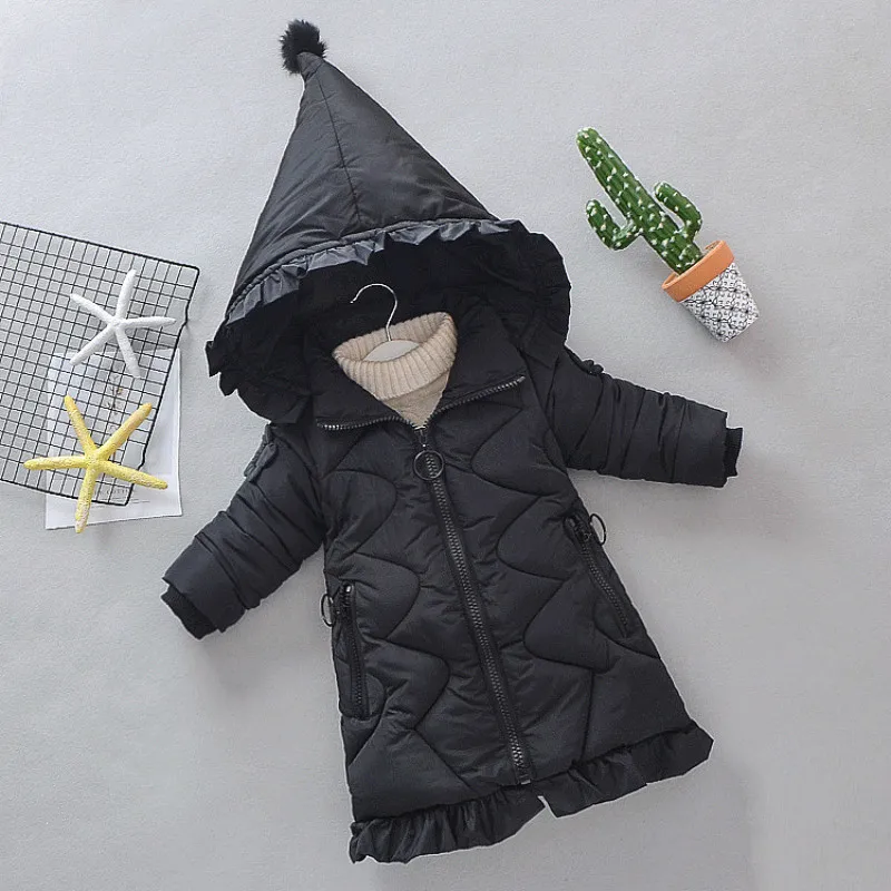 Зимние куртки для девочек детские зимние пальто одежда маленьких Верхняя