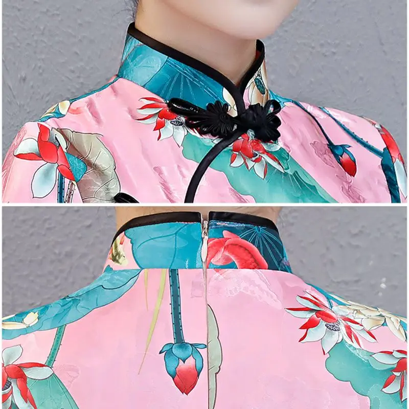 

Plus Size chinese dress qipao AO Dai Long Cheongsam Traditional Party Qipao Robe Oriental Womens China Style Evening Dress