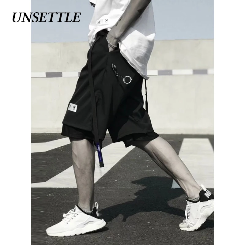 Мужские эластичные шорты UNSETTLE повседневные уличные в стиле Харадзюку спортивные