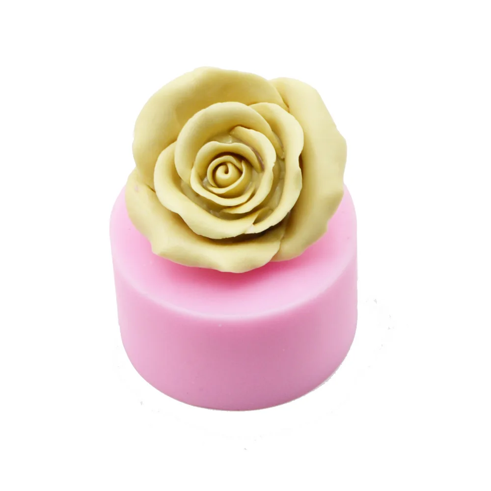 Новая Цветочная Форма 3D для мыла искусственная силиконовая форма торта