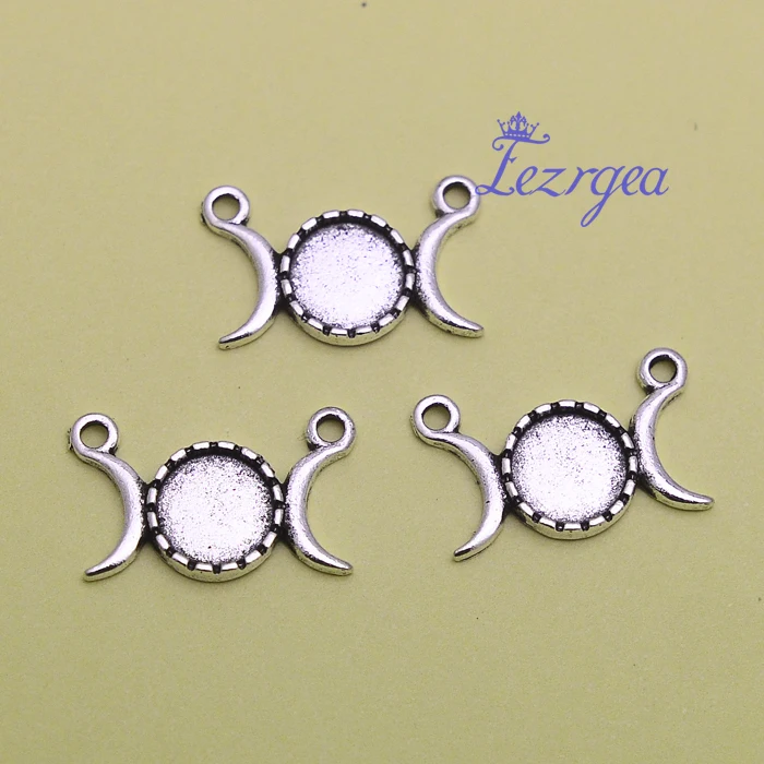 35 шт. 8 мм Внутренний размер античное серебряное покрытие классический стиль