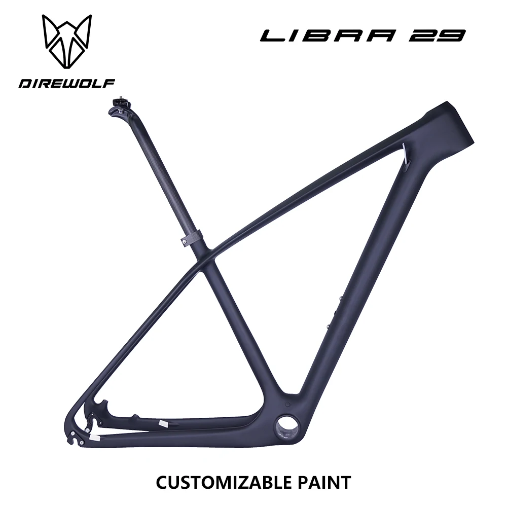 Direwolf MTB углеродная рама 29er hardtail XC T800 Волокно полностью углеродный горный