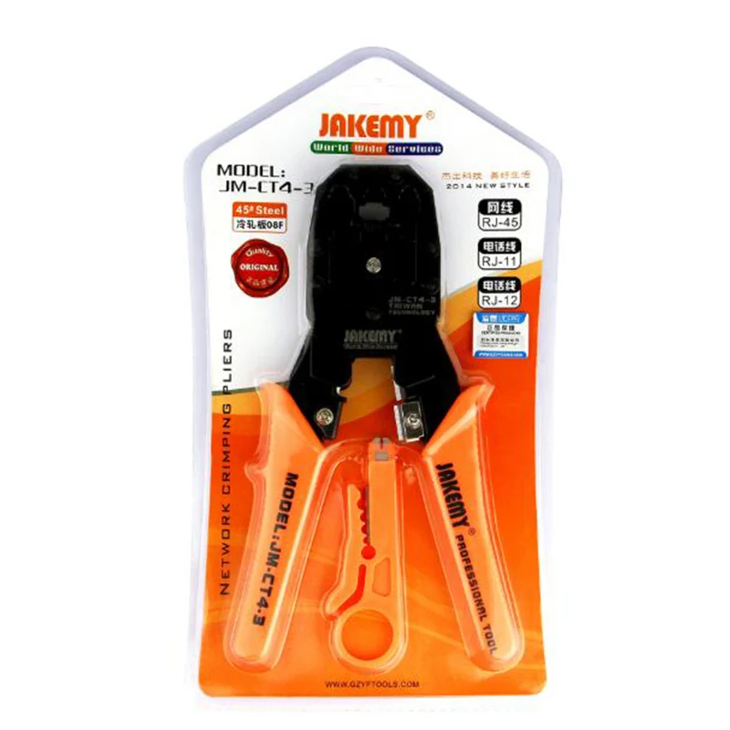 Обжимные Щипцы RJ45 RJ11 RJ12 8P 6P 4P с хрустальной головкой кабельный тестер LAN трекер