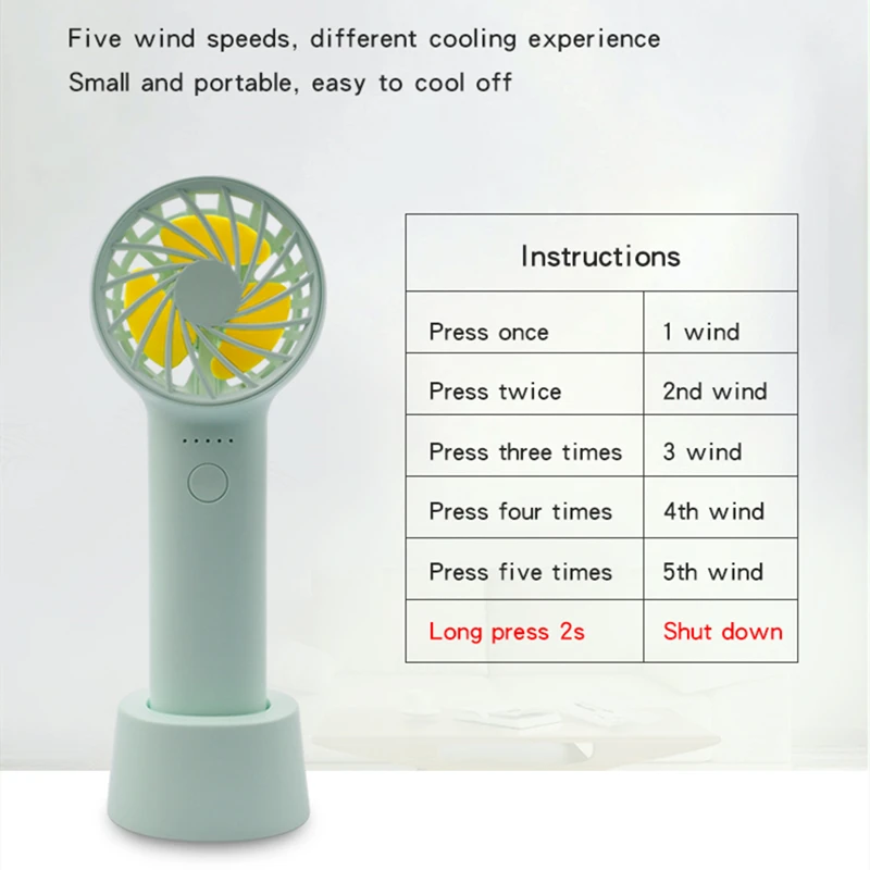 Миниатюрный ручной Перезаряжаемый Usb вентилятор для ароматерапии электрический