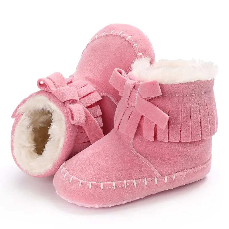 Детские зимние ботинки 2018 детская обувь для первых шагов детские с бантом