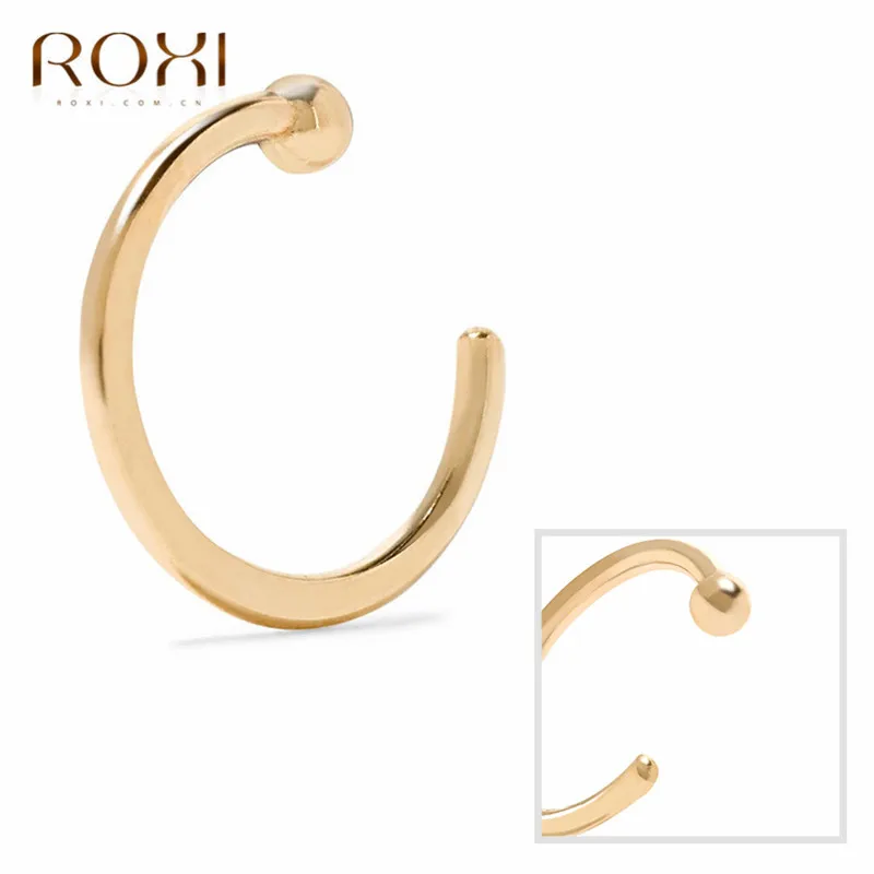 Женские серьги гвоздики в горошек ROXI минималистичные хрящевая спираль Ювелирное