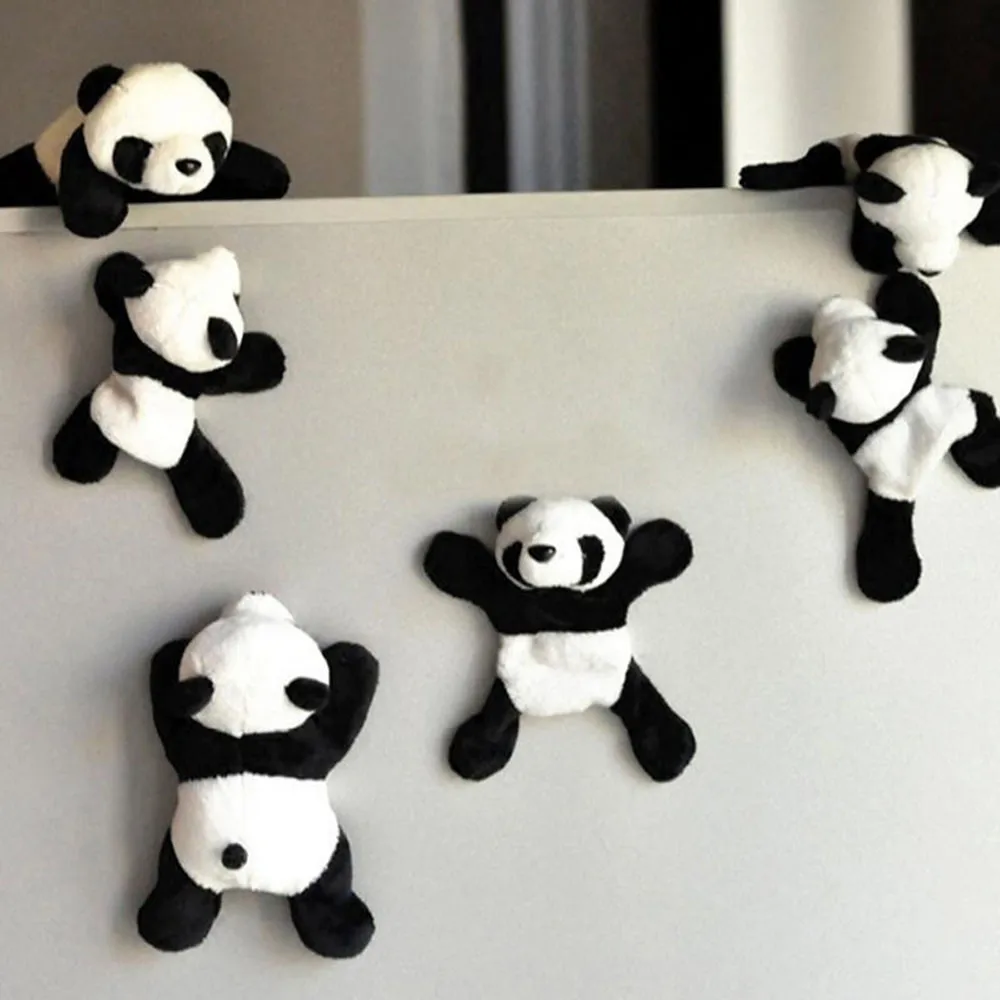 

"5pc Cute Soft Plush Panda Fridge Magnet Refrigerator Sticker Cartoons Decal Gift Souvenir Home Decor Kitchen Accessories 2020"