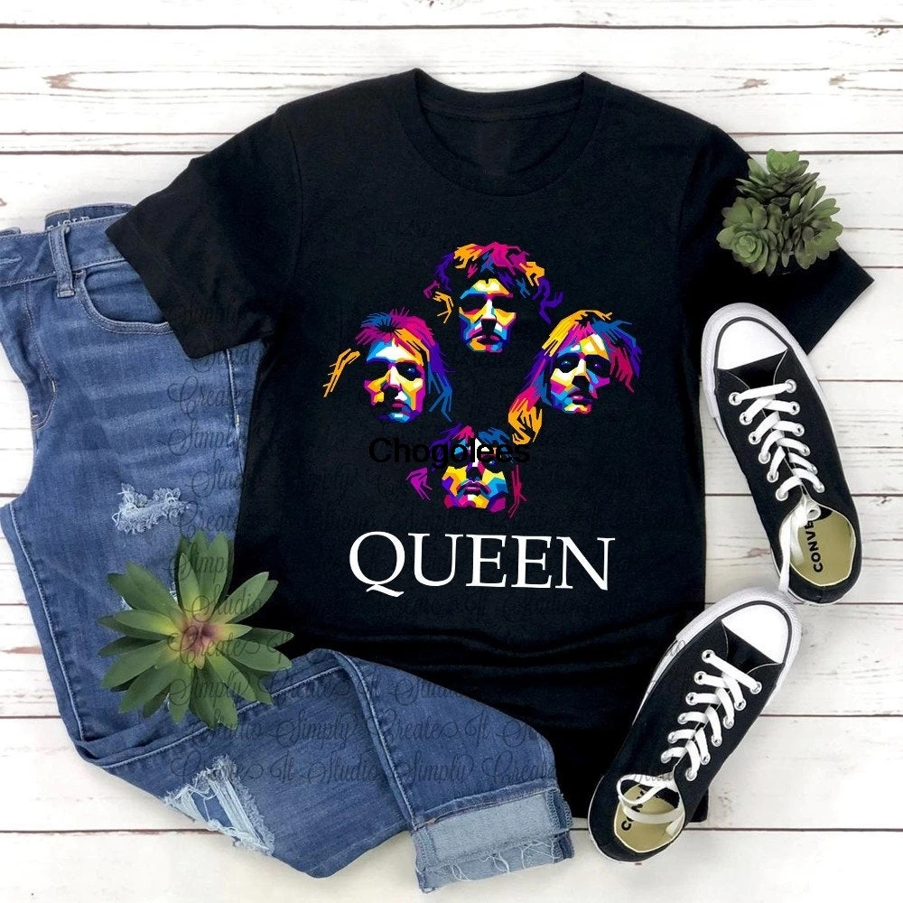 Винтаж 1989s Queen чудо музыка топ Тенниска Футболка Рубашка с Группа классический Rock